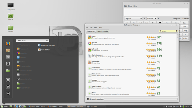 Screenshot von Linux Mint 17